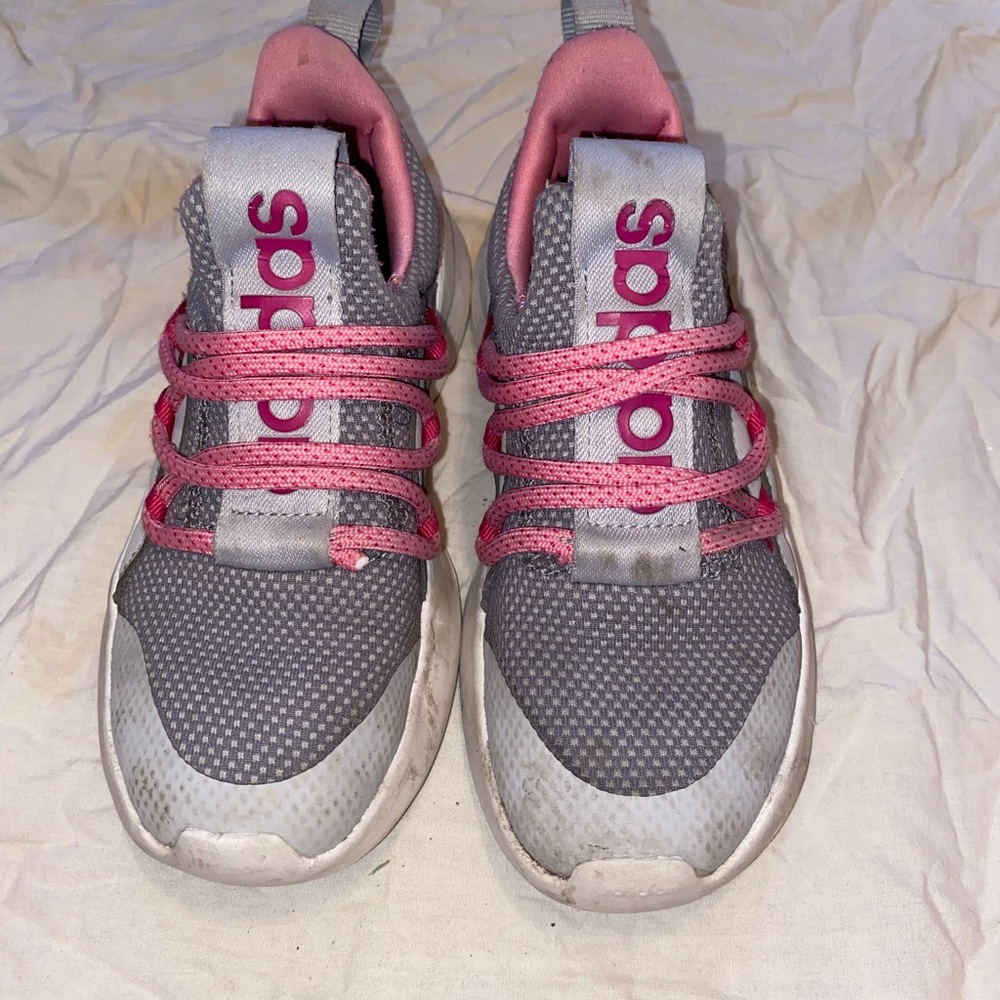 Adidas Kids Sneakers in Gray and Pink